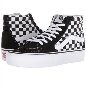 Vans Sk8-Hi Platform 2.0 (Checkerboard True White)